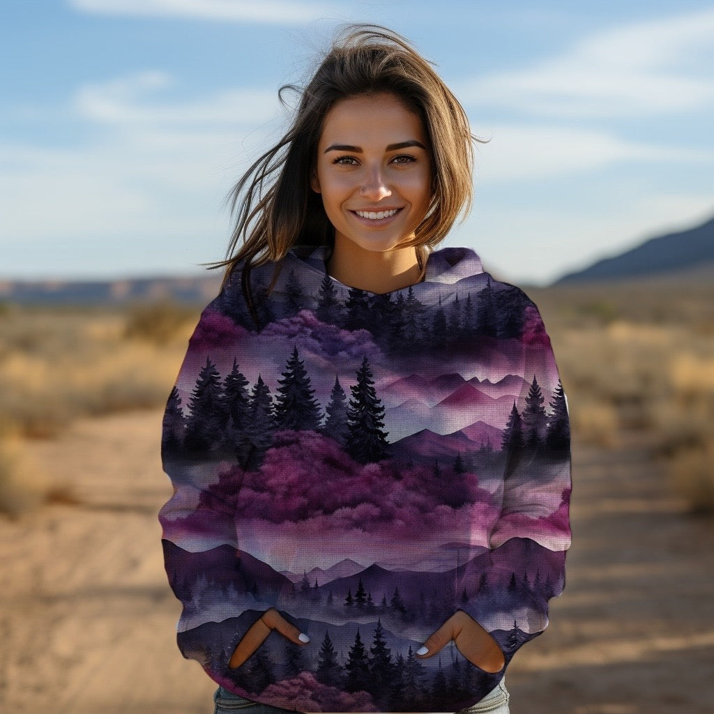 Lila Landschaft Wintervorbestellung